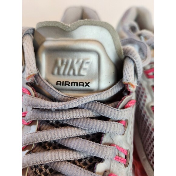 Nike Air Max 2013 555753-002 Pink Silv Running Shoes Sneakers Girls 6Y Women 7.5 - Picture 9 of 11